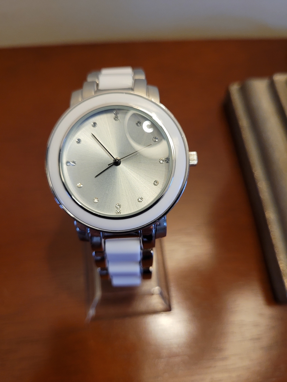 Brand New White and Silver Women's Ceramic Link Watch